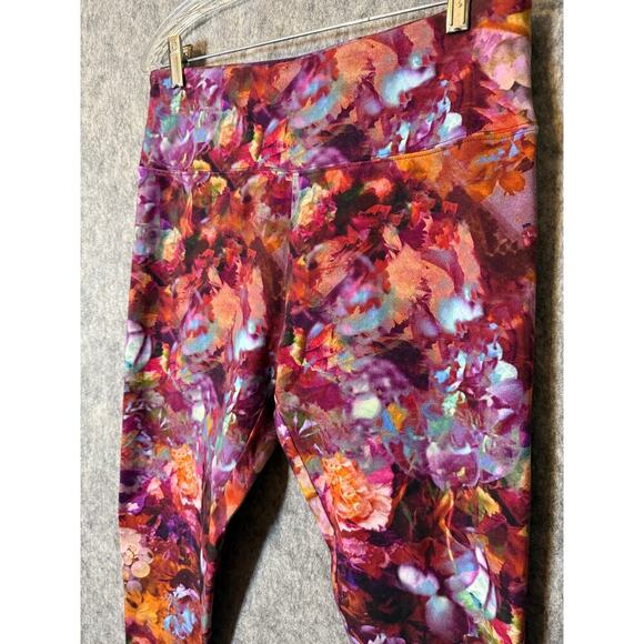 Soft Surroundings Womens Giardino Floral Leggings Petite Medium - Picture 3 of 6